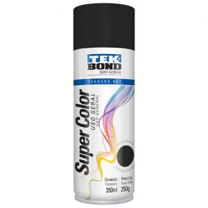 Tinta Spray Super Color Preto Fosco Uso Geral 350ml